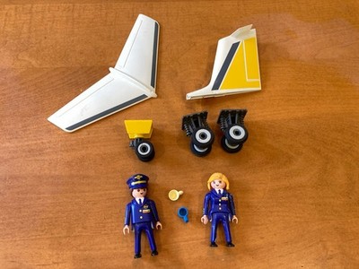 Playmobil 3185 Aero Line Airplane 2001 Plane Wheels Parts Pilots - PARTS ONLY