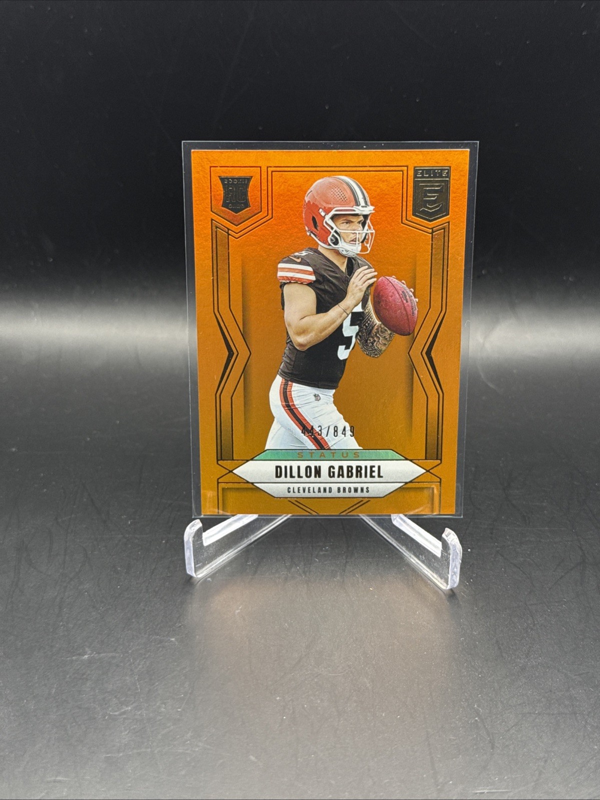 Dillon Gabriel Elite 2025 Rc Orange Status SP/849 #151 Browns