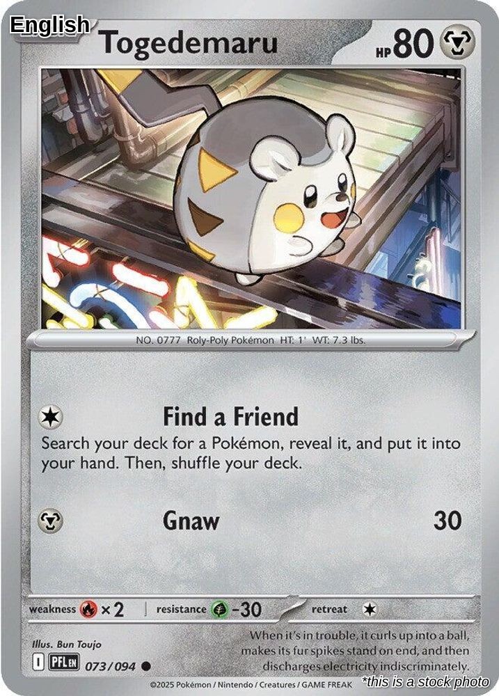 Togedemaru Phantasmal Flames 073/094 Pokemon NM