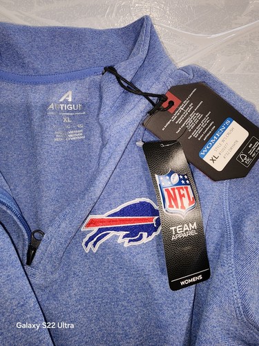 Women's Buffalo Bills Antigua Heather Royal Mentor Quarter-Zip Jacket - Bild 5 von 7