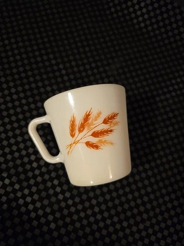 Vintage Pyrex Mug Autumn Harvest Wheat D Handle