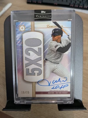 JUAN SOTO Topps Luminaries Patch Auto /25 On-Card Autograph Card – Makellos/NM+ - Bild 1 von 4