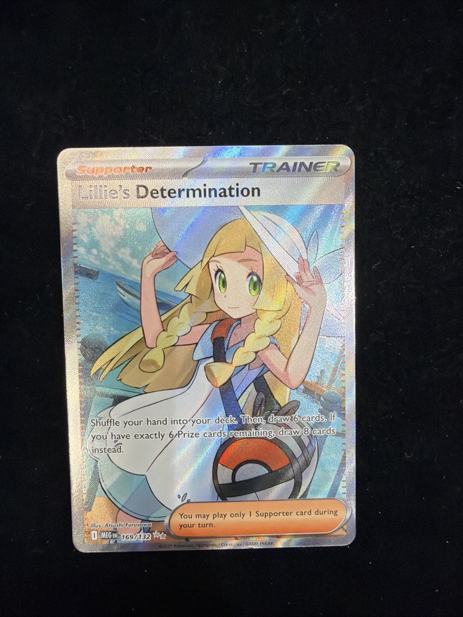Pokémon Lillie's Determination 169/132 Ultra Rare Pack Fresh! Mega