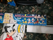 New 1980s VTG Disney Mickey Mouse Room Decorations Priss Prints 30 Stick-Ups NOS