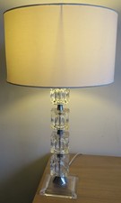 VINTAGE CHUNKY STACKING ICE CUBE TABLE LAMP