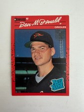 1990 Donruss Ben McDonald Rated Rookie DOUBLE ERROR Card #32 Wrong Middle Name. rookie card picture