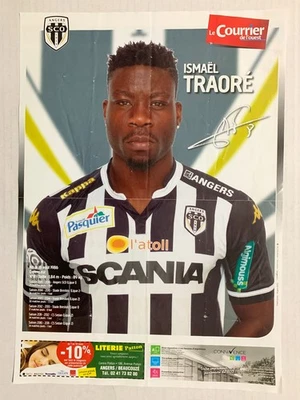 POSTER AVANT MATCH COURRIER DE L'OUEST ANGERS SCO - ISMAEL TRAORE - Photo 1/2