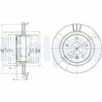 2X Delphi Bremsscheibe BG3530C FüR BMW E46 3Er Touring Compact 318 320 323 325