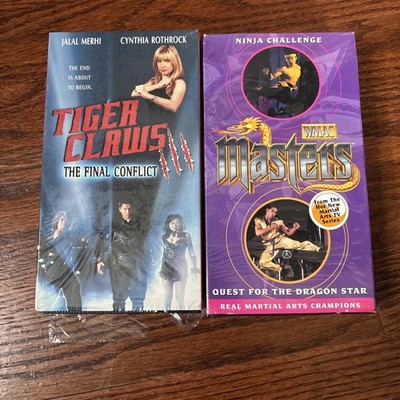 Martial Arts Ninja VHS Lot 2 Tiger Claws 3 WMAC Masters