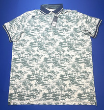 Greyson Golf Shirt Polo Sleeve Logo Players Club Mystic Marsh Print Mens 2XL