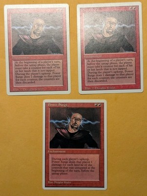 Set Of 3 -Power Surge - 2x Revised And 1x 4th Edition