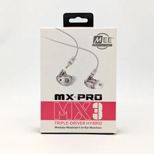 MEE Professional MX-PRO MX3 Triple-Driver Hybrid In-Ear Monitors | Clear