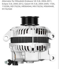 Brand New Alternator For 06-12 Mitsubishi Eclipse Endeavor Galant 3.8l 110a 12v