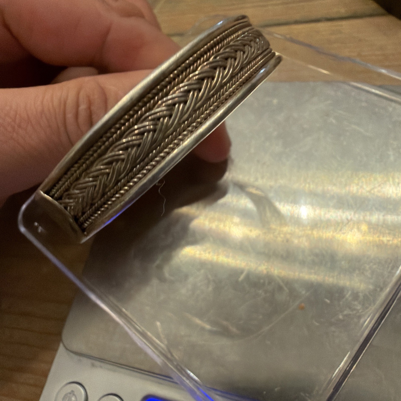 925 Celtic Knot solid Silver Cuff Bracelet Bangle… - image 5