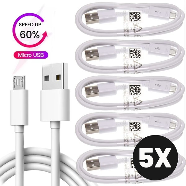 5X Original Samsung Micro Usb Schnell Ladekabel FüR Galaxy S2 S3 S4 S5 S6 S7-image