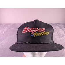Snap-on Motorsports Hat Swingster Black Cotton Rope Snapback Cap Vintage Style