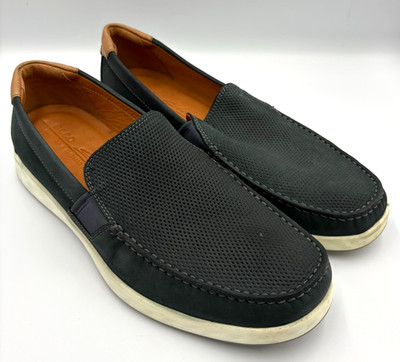 ECCO MEN'S S LITE MOC SLIP-ON Perforated Leather Size 45 EU/ 11-11.5 US