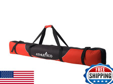 Athletico Mogul Padded Ski Bag - Fully Padded Single Ski Travel Bag Red, 185cm 