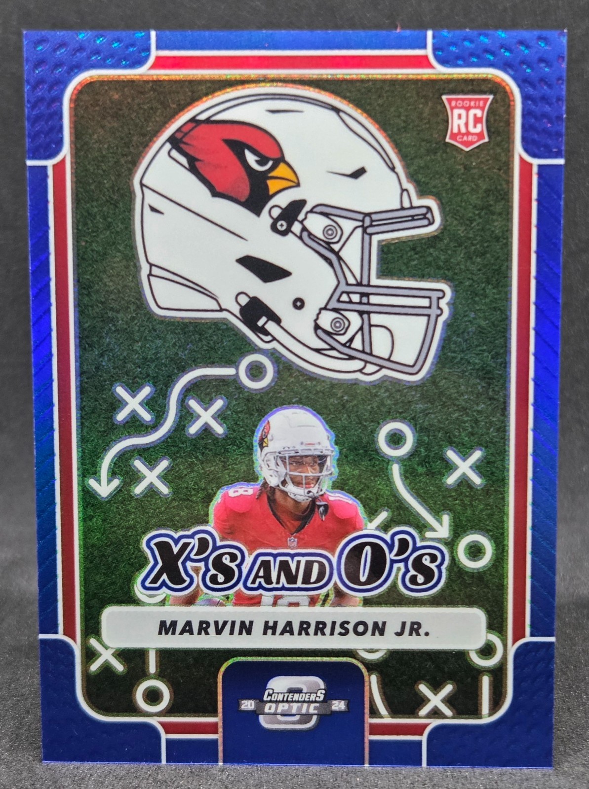 Marvin Harrison Jr. Panini Contenders Optic X's and O's #XOMHJ Blue