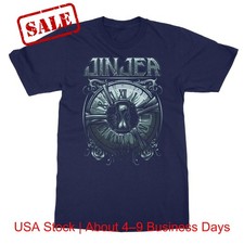 Classic Jinjer Classic Clock T-Shirt Navy Short Sleeve Cotton Shirt S–4XL