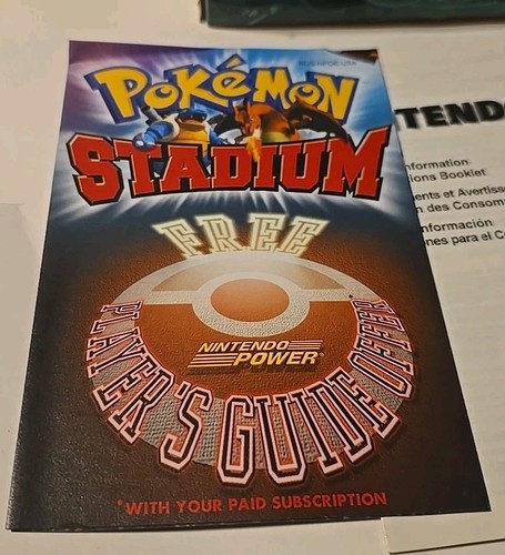 Pokemon Stadium Nintendo 64 (N64) Komplett CIB Handbuch Big Box Transfer Pak Pack - Bild 2 von 11