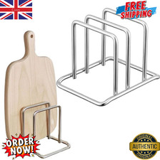 Kitchen Cutting Board Rack Chopping Board Organizer Stand Holder Pots Pan Lid UK