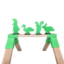 Varmint BounceBack Plate Rack Kit - Auto-Reset Gun Target for Pistol - For In...