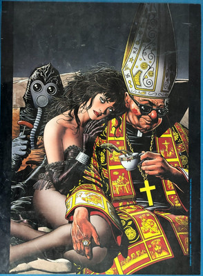 ACTRESS AND THE BISHOP THROW A PARTY 17 x 23'' (1990) Atomeka print Brian Bolland