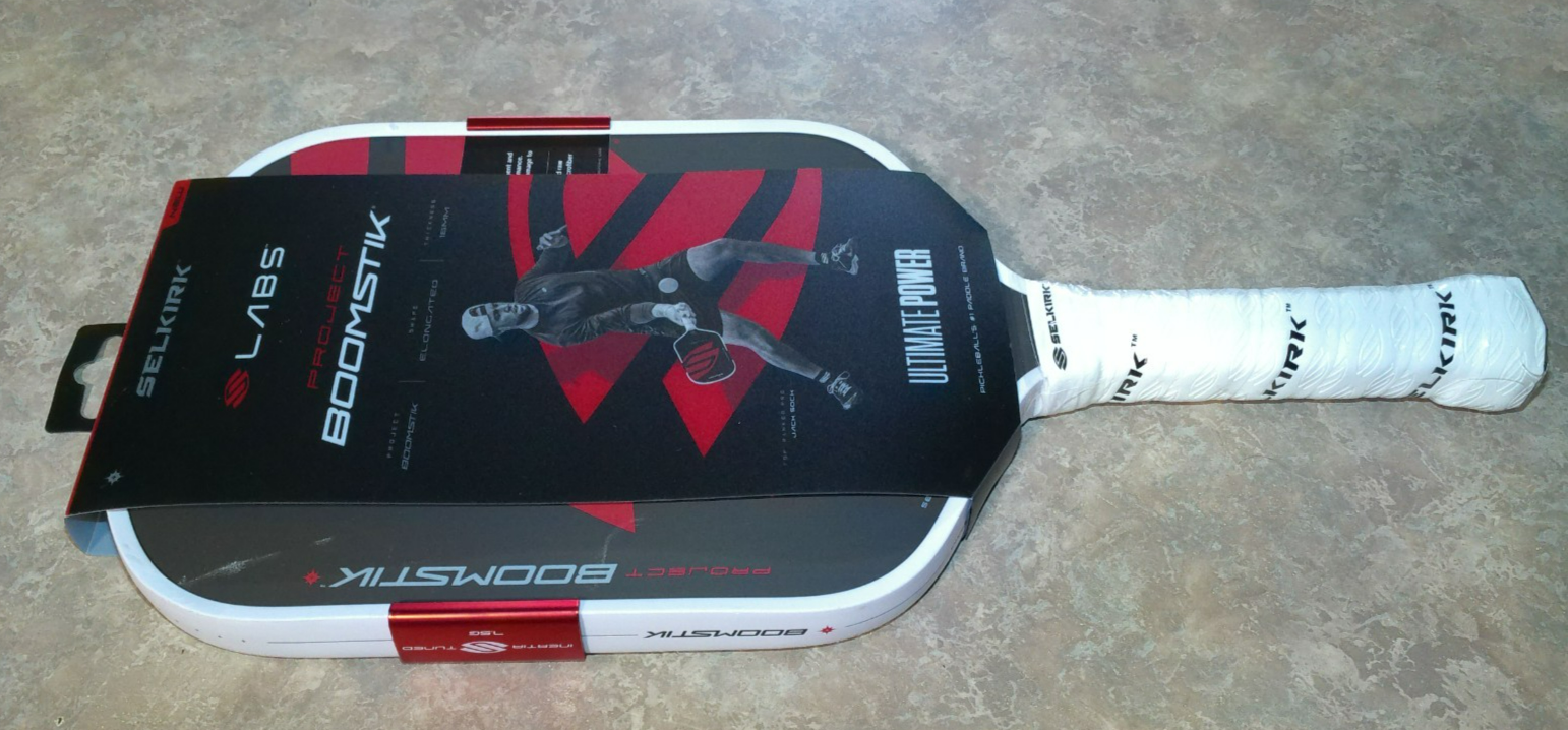 Selkirk Labs Project Boomstick Elongated 16mm Black Pickleball Paddle "NEW"