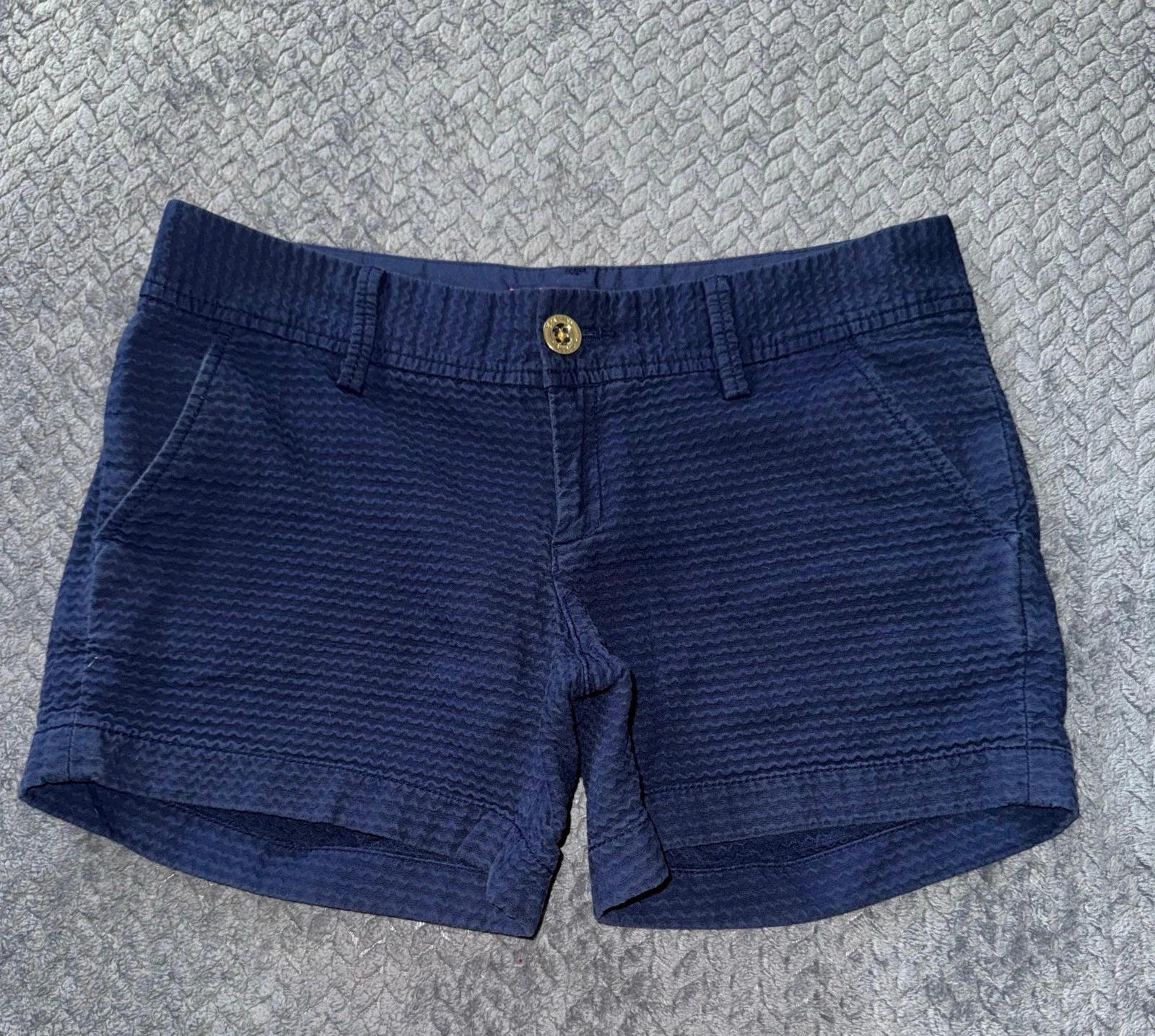 Lilly Pulitzer Women’s Callahan Shorts Navy textured Size 4