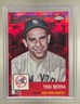 Yogi Berra 2022 Topps Chrome Platinum Anniversary #8 Red Atomic Refractor /100