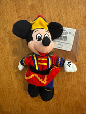 Nutcracker Mickey Disney Beanie Baby New w Tags Disney Store