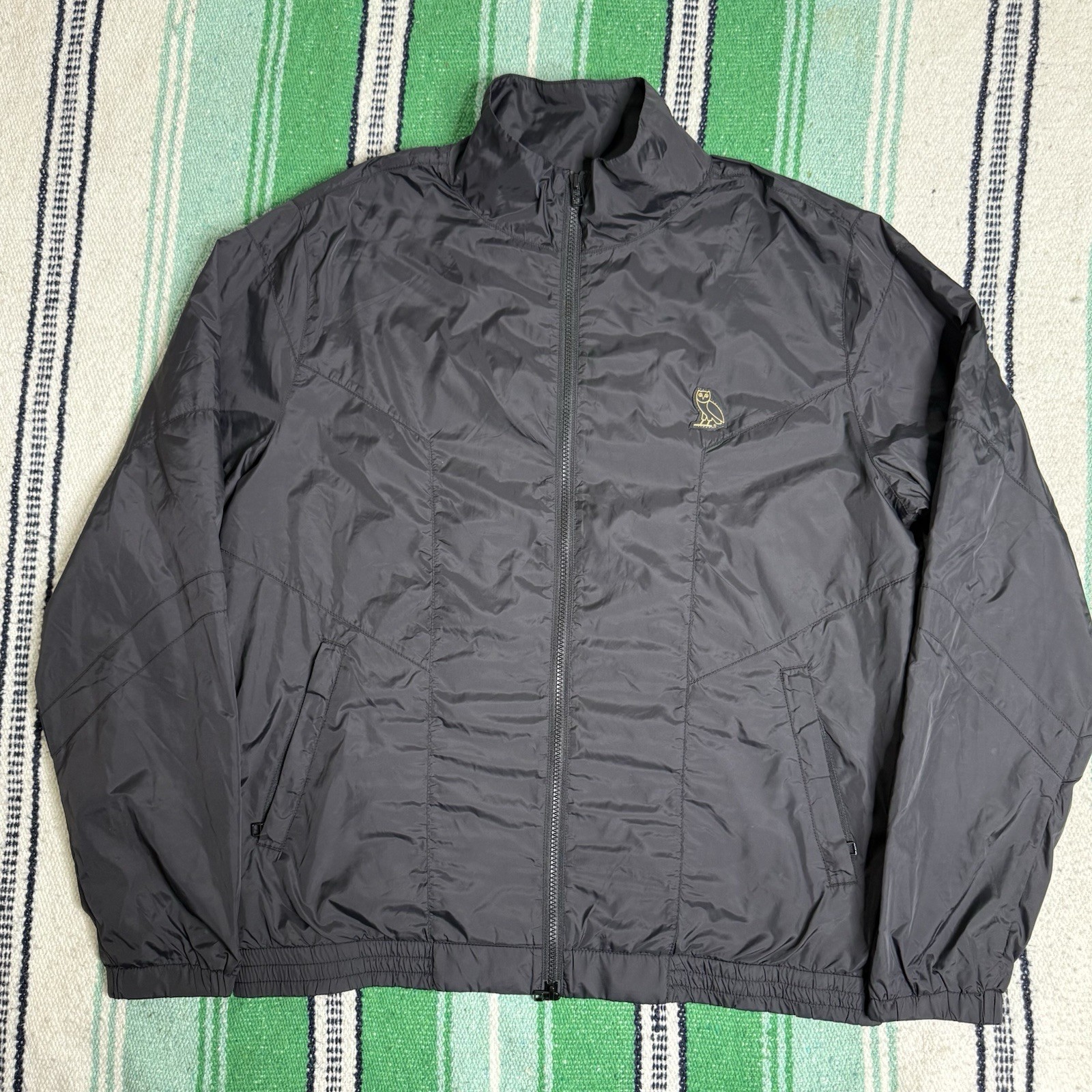 OVO October's Very Own Full Zip Jacket Men XL  Black  Drake Owl