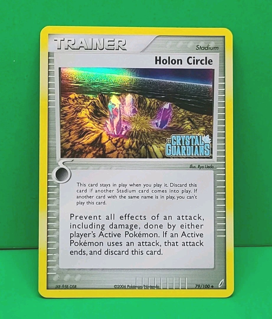 Pokemon Near MINT EX Crystal Guardians Reverse HOLO Stamped Holon Circle 79/100