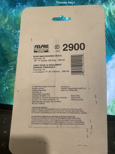 Fel-Pro 2900 Rear Main Seal - Picture 2 of 2