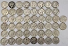 Roll of 50 Silver Mercury Dimes $5 Face Value 90% Silver Coins Mixed Dates  ELM3