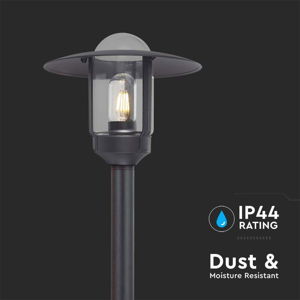 V-TAC Lampada Da Terra LED Esterno In Alluminio E Vetro IP44 Nero H 97,5 cm foto 5