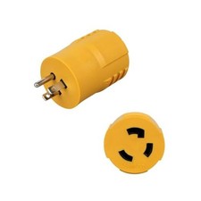 1Pcs 30 Amp to 15 Amp Plug,NEMA 5-15P to L5-30R RV Adapter 3 Prong Locking