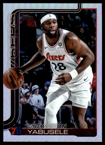 Guerschon Yabusele 2025-26 Topps #26 76ers Insert ? SEE SCAN! FREE SHIPPING