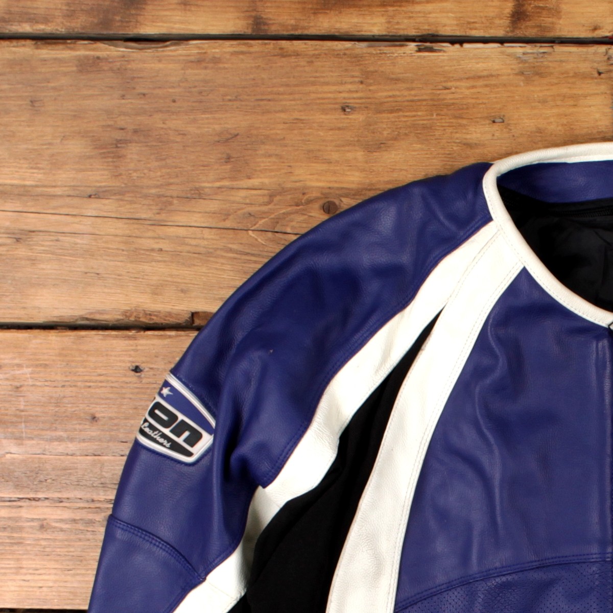 Vintage Icon Motorsports Racing Jacket 2XL Motorbike Merc Jacket Blue