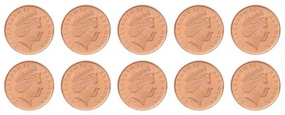 Bermuda 1 Cent, 2008, KM #107, Mint X 10 PCS