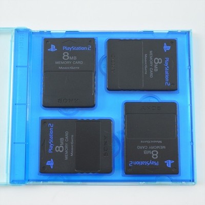 Playstation 2 FINAL FANTASY X Memory Card Case 4 Storage Sony PS2