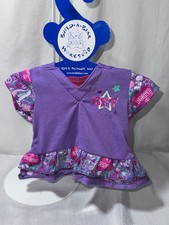 Build A Bear Purple Hoodie BFF Best Friends Forever Peace Teddy Clothes Y2K