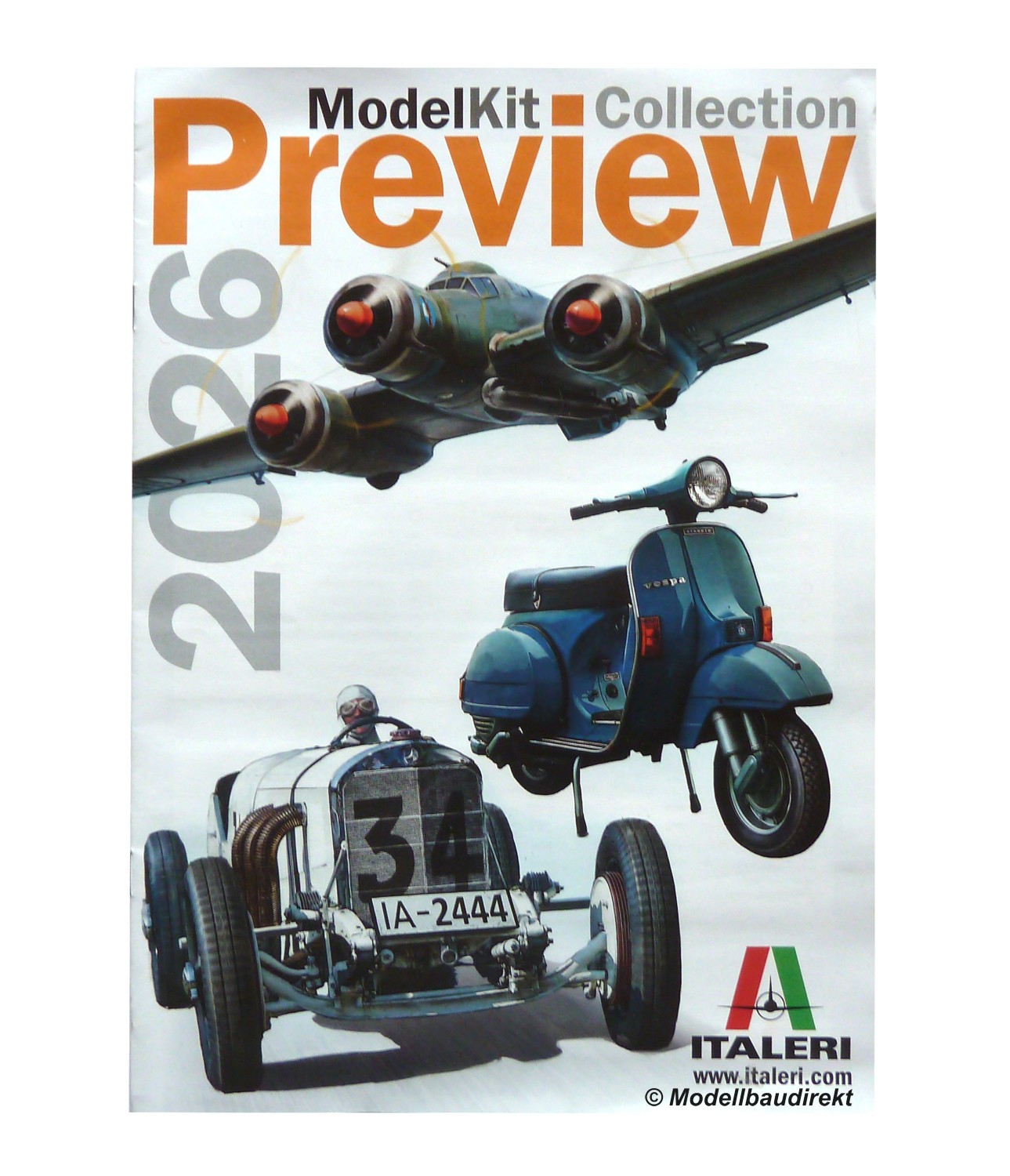 Italeri News Prospekt 2026 Flugzeug Militär Cars & Trucks Bausätze Katalog NEU