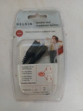 Belkin Speaker And Headphone Splitter New in Box 