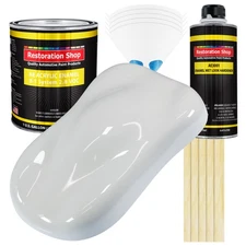 Restoration Shop Championship White Acrylic Enamel Gallon Kit, Auto Paint
