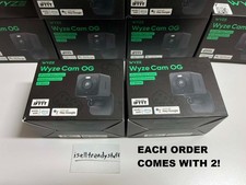  2 WYZE Cam OG 1080 Full HD Indoor/Outdoor Camera - BLACK  WYZECGSB Brand new 