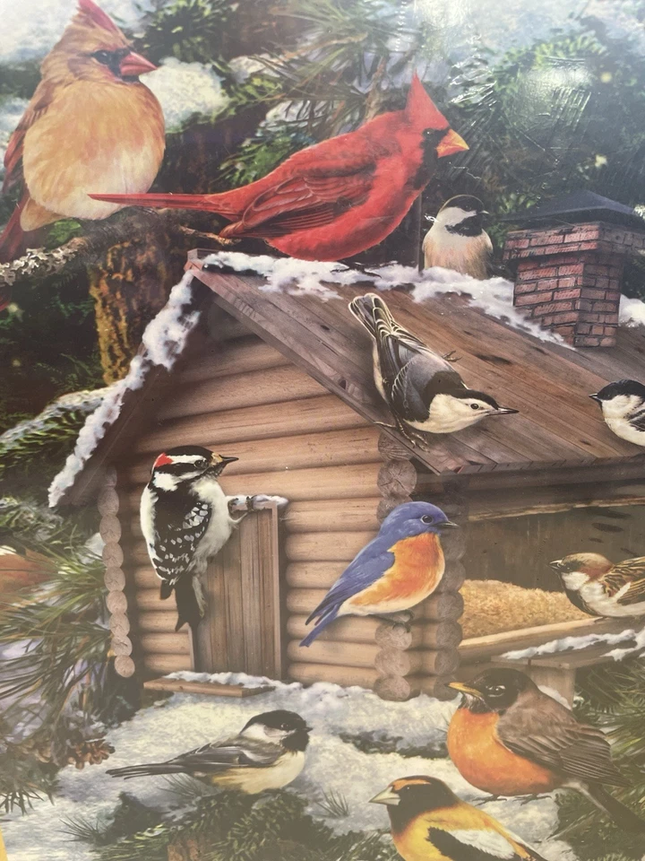 Puzzle White Mountain Log Cabin Birdhouse 1000 Piezas Nuevo EE. UU. Foto 4 de 4