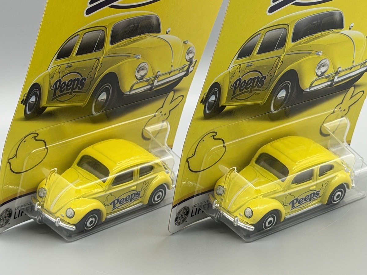 Set Of 2 Matchbox 1962 Volkswagen Beetle Peeps Brand Special