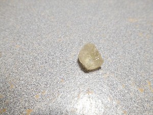 Grossular garnet faceting rough rare colorless.  6.2 ct. clean. Tanzania.